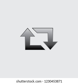 An Illustrated Icon Isolated on a Background - Square Refresh