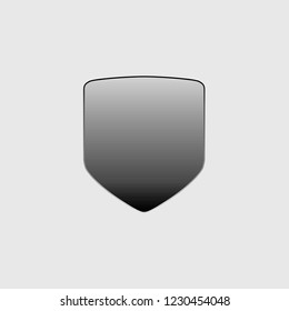An Illustrated Icon Isolated on a Background - Shield