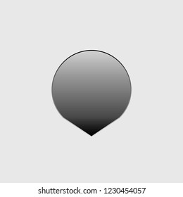 An Illustrated Icon Isolated on a Background - Short Map Pointer