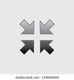 An Illustrated Icon Isolated on a Background - Shrink