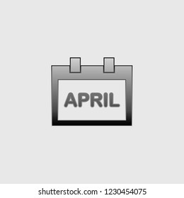 An Illustrated Icon Isolated on a Background - Square Calendar Month