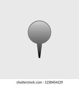 An Illustrated Icon Isolated on a Background - Small Map Pointer