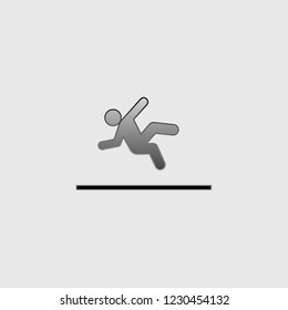 An Illustrated Icon Isolated on a Background - Slippy Surface