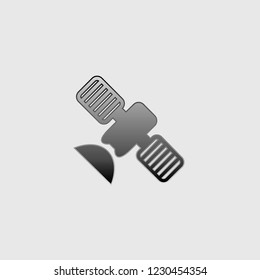 An Illustrated Icon Isolated on a Background - Satellite