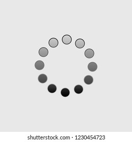 An Illustrated Icon Isolated on a Background - Round Loading