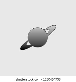 An Illustrated Icon Isolated on a Background - Ring Planet
