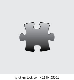 An Illustrated Icon Isolated on a Background - Puzzle Piece