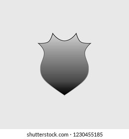An Illustrated Icon Isolated on a Background - Pointy Shield