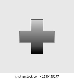 An Illustrated Icon Isolated on a Background - Plus