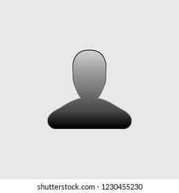 An Illustrated Icon Isolated on a Background - Person