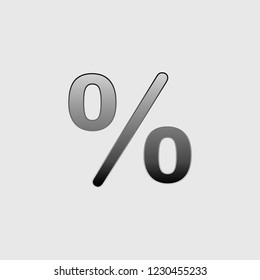 An Illustrated Icon Isolated on a Background - Percent