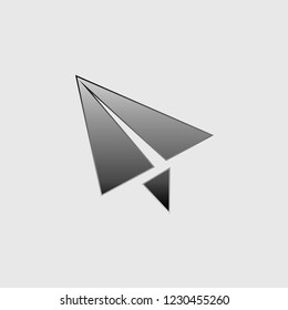An Illustrated Icon Isolated on a Background - Paper Plane