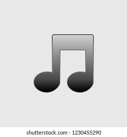 An Illustrated Icon Isolated on a Background - Musical Notes