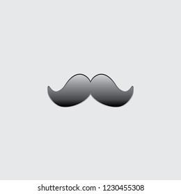 An Illustrated Icon Isolated on a Background - Moustache