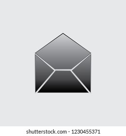 An Illustrated Icon Isolated on a Background - Mail Read