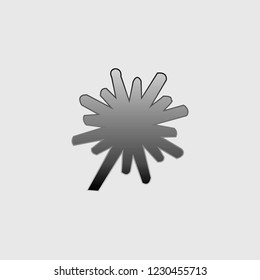 An Illustrated Icon Isolated on a Background - Explosion Thick