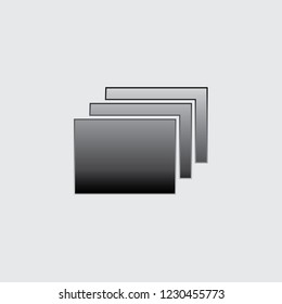 An Illustrated Icon Isolated on a Background - Layers Filled