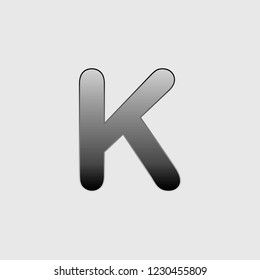 An Illustrated Icon Isolated on a Background - K