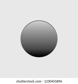 An Illustrated Icon Isolated on a Background - Full Pie Chart