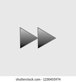 An Illustrated Icon Isolated on a Background - Fast Forward