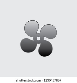 An Illustrated Icon Isolated on a Background - Car Fan