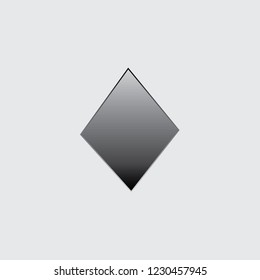 An Illustrated Icon Isolated on a Background - Diamonds Card Suit