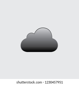 An Illustrated Icon Isolated on a Background - Cloud