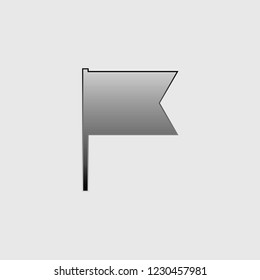 An Illustrated Icon Isolated on a Background - Cut Out Flag