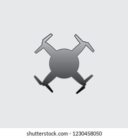 An Illustrated Icon Isolated on a Background - Circular Drone