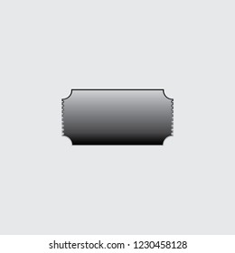 An Illustrated Icon Isolated on a Background - Cinema Ticket