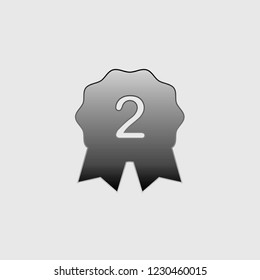 An Illustrated Icon Isolated on a Background - 2nd Place Rosette