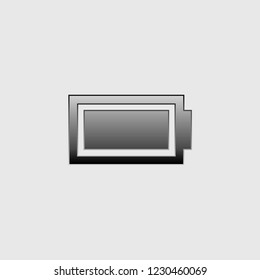 An Illustrated Icon Isolated on a Background - Battery