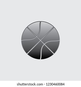An Illustrated Icon Isolated on a Background - Basketball