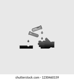An Illustrated Icon Isolated on a Background - Acidic Substances