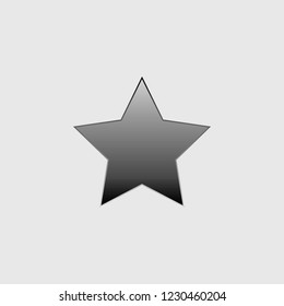 An Illustrated Icon Isolated on a Background - 5 Pointed Star