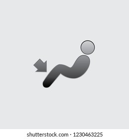 An Illustrated Icon Isolated on a Background - Foot well fan