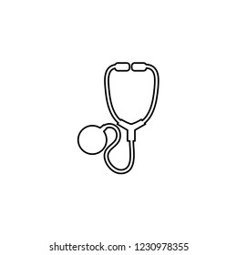 An Illustrated Icon Isolated on a Background - Stethoscope