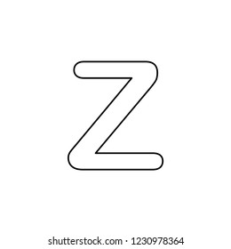 An Illustrated Icon Isolated on a Background - Z