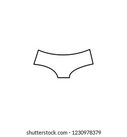 An Illustrated Icon Isolated on a Background - Womens Briefs