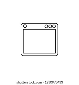 An Illustrated Icon Isolated on a Background - Web Browser