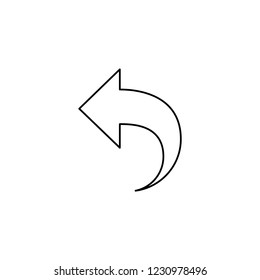 An Illustrated Icon Isolated on a Background - Undo