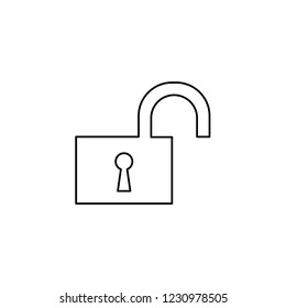 An Illustrated Icon Isolated on a Background - Unlock