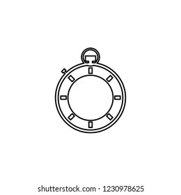 An Illustrated Icon Isolated on a Background - Stopwatch Complete