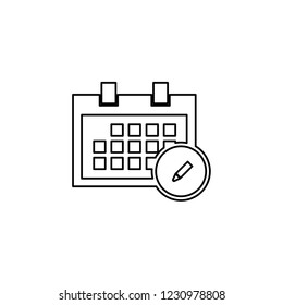 An Illustrated Icon Isolated on a Background - Square Calendar Edit