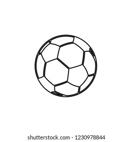 An Illustrated Icon Isolated on a Background - Soccer Ball