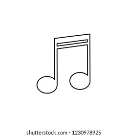 An Illustrated Icon Isolated on a Background - Semi Quavers