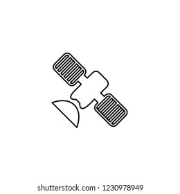 An Illustrated Icon Isolated on a Background - Satellite
