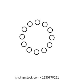 An Illustrated Icon Isolated on a Background - Round Loading