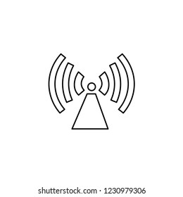 An Illustrated Icon Isolated on a Background - Radio Tower