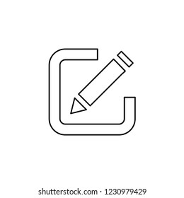 An Illustrated Icon Isolated on a Background - Pen